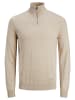 Jack & Jones Troyer Emil Knit in Oatmeal melange
