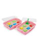 relaxdays 2x Sandkasten in Rosa - (B)38 x (H)8 x (T)25 cm