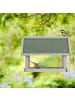 relaxdays Vogelfutterhaus in Grau/ Grün - (B)42,5 x (H)35 x (T)40,5 cm