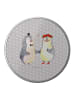 Mr. & Mrs. Panda Bonbondose Pinguin Heirat ohne Spruch in Grau Pastell