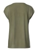 Pieces T-Shirt mit V-Ausschnitt in Grape Leaf