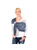 Hoppediz Babytragetuch Ring-Sling in Popeline Denim blau