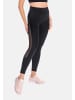 Teyli Leggings aus Baumwolle mit Netz Mappy in schwarz