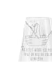 Mr. & Mrs. Panda Weißweinglas Pinguin Angelboot mit Spruch in Transparent