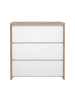 ebuy24 Kommode Next Weiß 80 x 48 cm