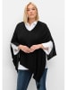 sheego Poncho in schwarz