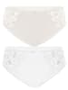 SUSA 2er Pack Slip Latina in champagner weiss