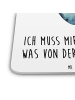 Mr. & Mrs. Panda Bierdeckel Narwal Gitarre mit Spruch in Weiß