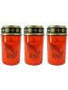 Novaliv LED Grablicht rot 3x Dauerbrenner Kerzen Friedhof Grablichter LED mit in Rot