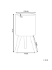 Beliani Outdoor Blumentopf SKIATOS in Weiß/Beige/Braun - (W) 22 x (H) 43 x (L) 22 cm