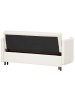 Beliani 2-Sitzer Sofa HOVIN in Beige/Schwarz - (W) 166 x (H) 84 x (L) 92 cm