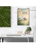 Mr. & Mrs. Panda Poster Turteltauben Liebe Design mit Spruch in Weiß
