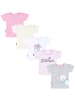 TupTam Baby Mädchen Kurzarm T-Shirt 5er Set in rosa/weiß
