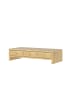 relaxdays Monitorständer in Natur - (B)51 x (H)12,5 x (T)24 cm