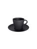 Villeroy & Boch Espressotasse mit Untertasse Manufacture Rock in 60 ml / ø 12,1 cm in schwarz