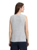 BETTY & CO Strickpullover ohne Arm in Light Silver Melange