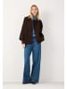 More & More stylishe A-Shape-Caban-Jacke in espresso brown