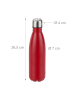 relaxdays 2x Trinkflasche in Rot - 500 ml