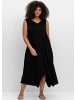sheego Jerseykleid in schwarz