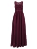 Vera Mont Abendkleid mit Spitze in Deep Dahlia