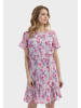 Usha Damen Kleid in Pink Hellblau