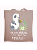 Mr. & Mrs. Panda Tragetasche Panda Geocaching mit Spruch in Braun Pastell