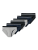 Schiesser Rio Slip / Unterhose 95/5 Cotton in Grau / Blau / Schwarz