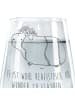 Mr. & Mrs. Panda Trinkglas Meerschweinchen Weisheit mit Spruch in Transparent