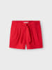 name it Bermuda Shorts mit elastischem Bund und Bindegürtel in Rot