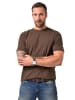 JP1880 Kurzarm T-Shirt in dunkelbraun
