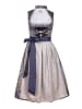 Edelnice Midi Dirndl 2-teilig Marianna in blau, silber