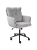 Beliani Bürostuhl ALPINE in Grau/Schwarz - (W) 61 x (H) 90 x (L) 71 cm