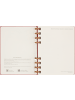 Moleskine Undatierter Life Kalender mit Spiralbindung in CRUSH CHERRY RED