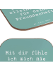 Mr. & Mrs. Panda weinuntersetzer Spruch Beste Freundin mit Spruch in Meeresbrise