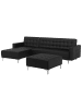 Beliani 2-tlg Modulsofa ABERDEEN in Schwarz/Silber