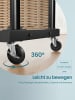 SONGMICS Kleiderständer Pataye in Schwarz - (B)110 x (H)155.5 x (T)46.5 cm