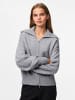 Pieces Strickjacke in Medium Grey Melange