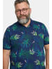 Men Plus Poloshirt in nachtblau