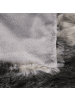 Beliani Kuscheldecke TAZA in Grau/Weiß - (W) 180 x (H) 2 x (L) 220 cm