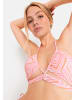 LSCN BY LASCANA Bandeau-Bikini-Top in rosa bedruckt