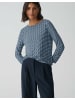 OPUS Rundhalspullover für Damen in blau