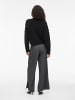 Vila Wide Leg Hose in Medium Grey Melange