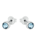 Amor Ohrstecker Silber 925, rhodiniert in Hellblau
