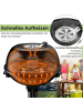 COSTWAY Elektrogrill 1600W freistehend BBQ in Schwarz