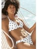 LASCANA Triangel-Bikini-Top in weiß-schwarz