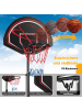 COSTWAY Basketballständer 170-230 cm in Schwarz