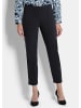 GOLDNER Kurzgröße:  Elegante 7/8-Hose mit Schlupfbund in schwarz