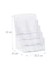 relaxdays Prospekthalter in Transparent DIN A4 & DIN Lang - (B)24,5x (H)35 x (T)24 cm