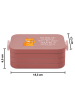 Mr. & Mrs. Panda Bentobox Fuchs Lord Motiv mit Spruch in Rot Pastell