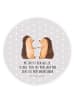 Mr. & Mrs. Panda magnet Igel Liebe mit Spruch in Grau Pastell